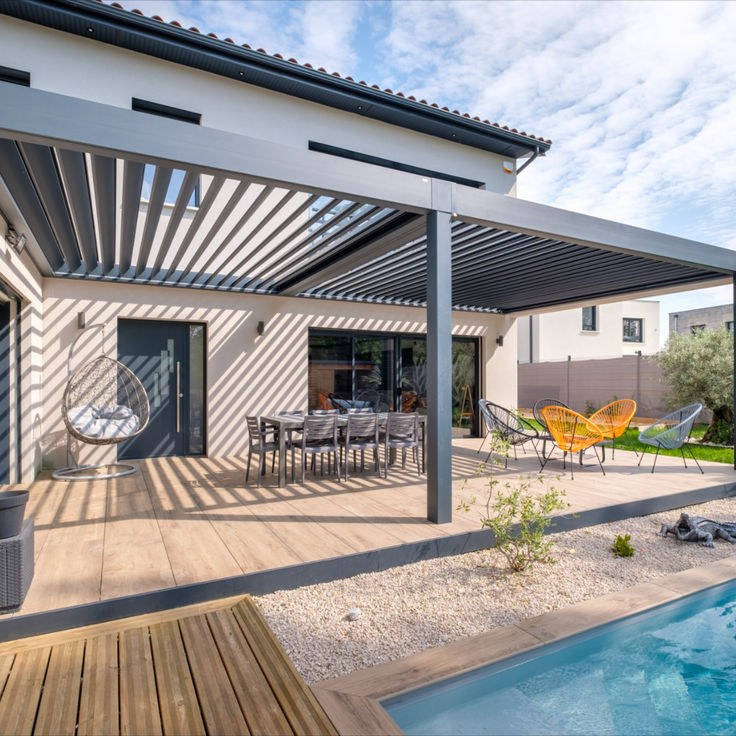 Pergola P120 Bioclimatique Rétractable Motorisée