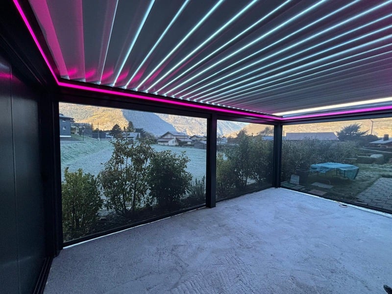 Pergola design pour hôtel